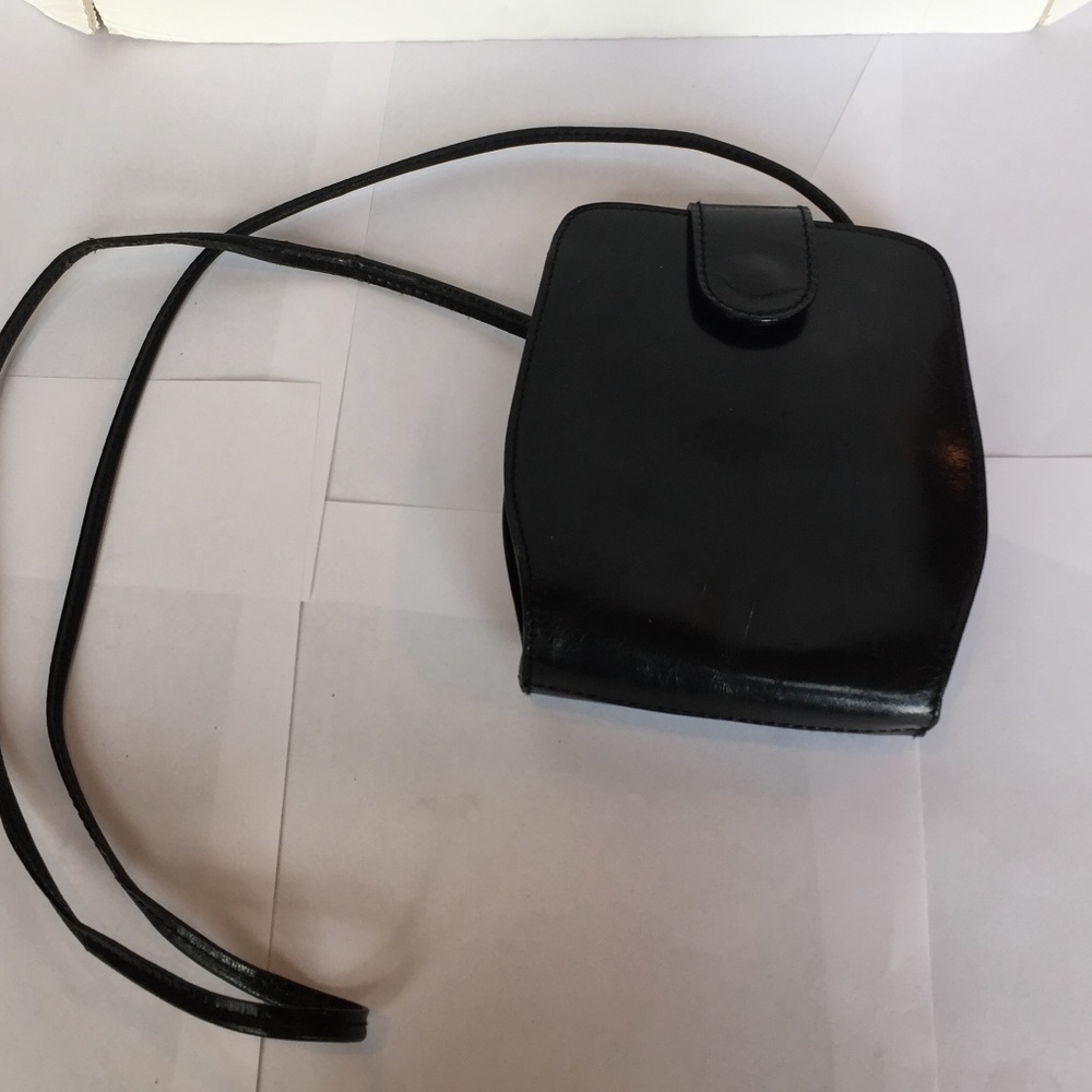 Italian leather cross body purse